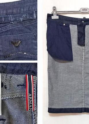 Джинсовая юбка карандаш armani jeans оригинал9 фото