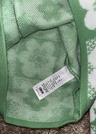 Зеленый свитер гольф кофта лонгслив с рукавом клеш из акрила4 фото