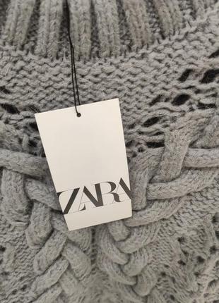 Сірий в'язаний жилет від zara9 фото