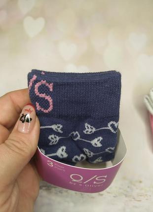 Комплект 3 пари ніжних носочків, шкарпеток для принцес s. oliver 23-264 фото