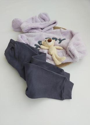 Костюм с плюшевой кофточкой