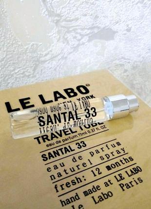 Le labo santal 33💥original travel tube миниатюра 11 мл цена за 1мл3 фото