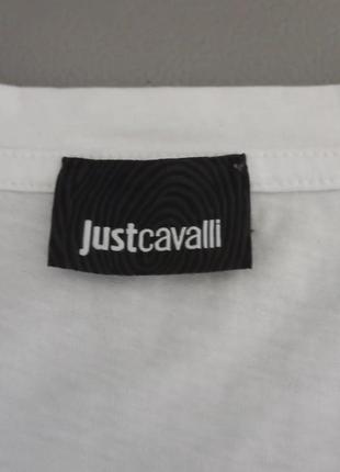 Just cavalli оригинал белоснежная футболка с принтом.2 фото