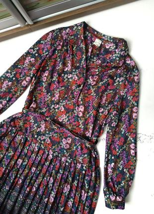 .❤️красивое винтажное платье в цветочный принт3 фото