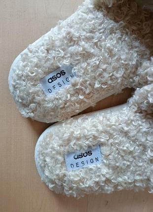 Теплі домашні капці тапочки asos. нові