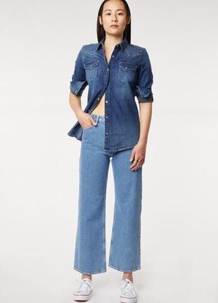 Рубашка джинсовая gas оригинал бренд классная стильная модная красивая1 фото