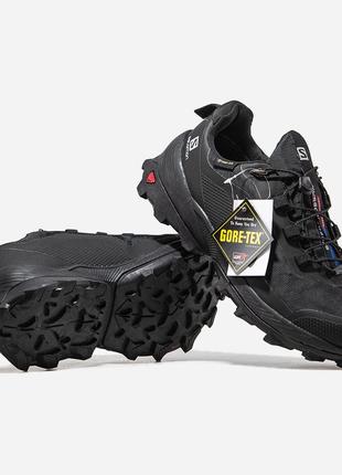 Мужские термо кроссовки salomon crossover горизонтально black.3 фото