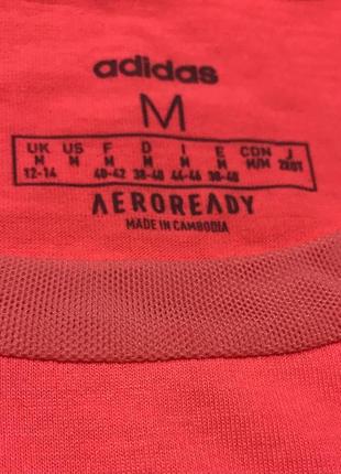 Яркая спортивная женская футболка adidas, р. 38-40/m-l5 фото