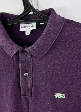 Lacoste polo футболка мужская размер l slim fit4 фото