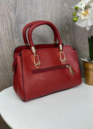 Жіноча міні сумочка з вишивкою квітами, маленька жіноча сумка з квіточками червоний4 фото