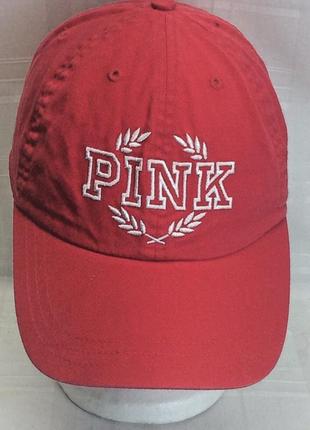 Кепка victoria's secret pink ladies hat red with leaves and d fit buckle