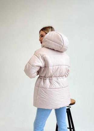 Куртка зимняя с поясом тепла2 фото