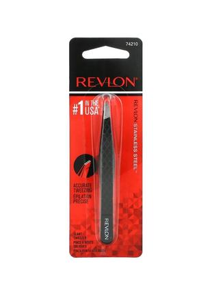 Revlon expert slant tip tweezer, 1 count пинцет оригинал