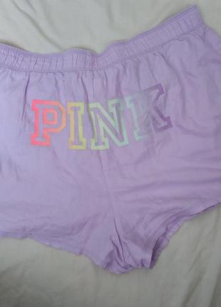 Шорты, пижамные шорты виктория сикрет,pink, victoria's secret