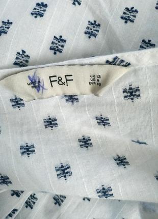 ❤️отличная хлопковая блуза фирмы f&amp;f4 фото