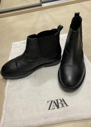 Шкіряні черевики zara6 фото