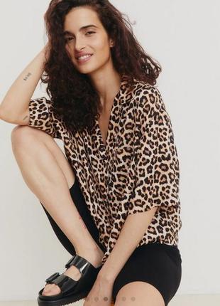 Рубашка в леопардовый принт h&amp;m2 фото
