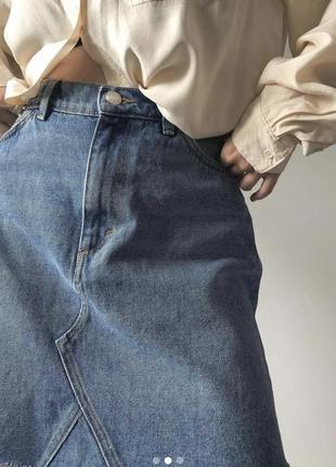 Стильная джинсовая юбка5 фото