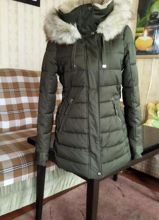 Нова зимова куртка "zara" р.s (44-46) бірма (м'янма)