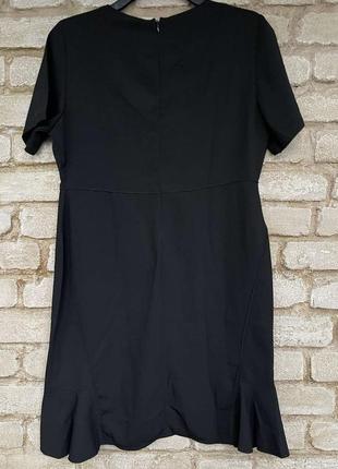 Платье черное вечернее миди mango размер l нарядное оригинал8 фото