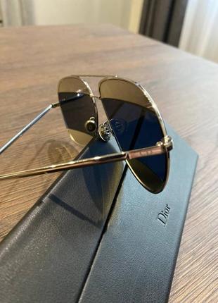 Dior split солнцезащитные очки оригинал унисекс, авиаторы4 фото