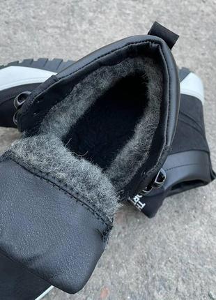 Чоловічі зимові черевики the north face, зимние спортивные ботинки натуральный нубук8 фото
