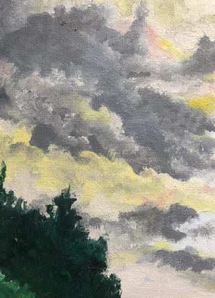 Пейзаж масляными красками