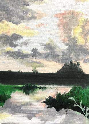Пейзаж масляными красками