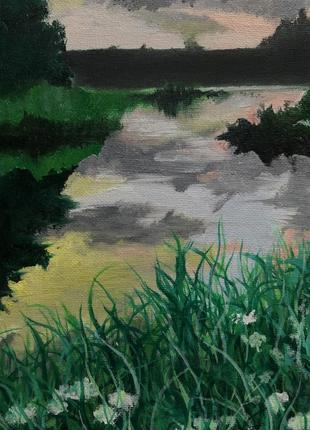 Пейзаж масляными красками