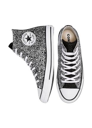 Жіночі високі блискучі кеди converse з глітером і блискітками galaxy dust chuck taylor all star high🔥