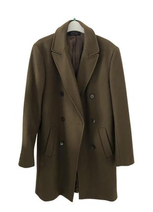 Новое мужское стильное двубортное пальто/тренч zara1 фото