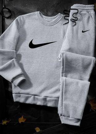 Зимній чоловічий спортивний костюм  / весна / осінь / зима / фліс / nike