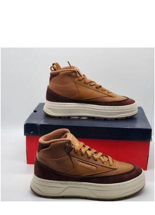 Стильные кожаные ботинки кроссовки reebok original