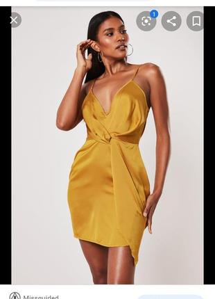 Горчичное( золотое) платье от missguided1 фото