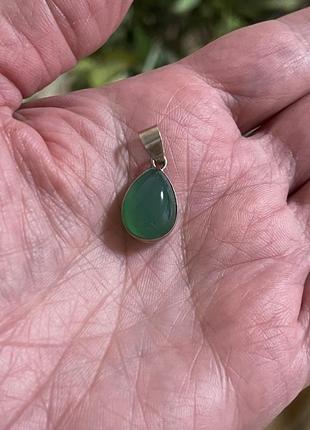 Серебряный кулон с натуральным камнем