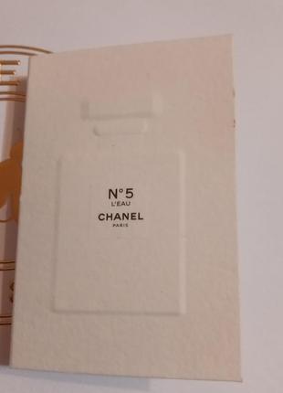 Пробник аромата chanel no 5 l'eau chanel1 фото