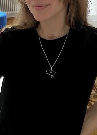 Подвеска мама украины с сердцем