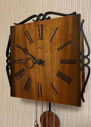 Годинник-ходики, годинник настінний механічний з боєм "маяк" срср4 фото