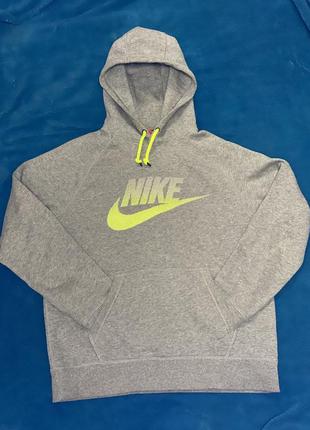 Nike gray neon lime hoody