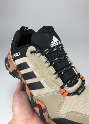 Adidas terrex кроссовки мужские термо бежевые с оранжевым осенние зимние евро зима водонепроницаемые отменные качество ботинки сапоги низкие адидас терекс7 фото