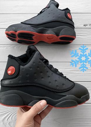 Распродажа! мужские зимние кроссовки jordan black red  42 43 желевое зимние кроссовки8 фото