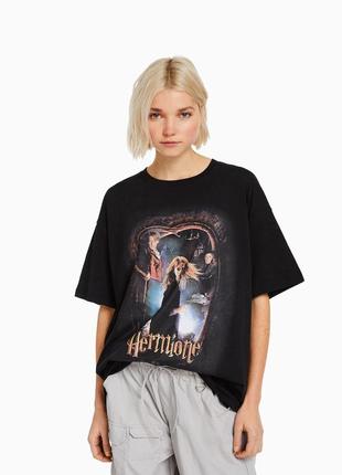 Модная футболка bershka harry potter m/l оверсайз1 фото