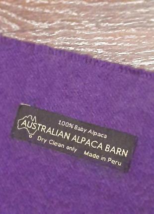 Australian alpaca barn супер теплий шарф 100% baby alpaka made in pery