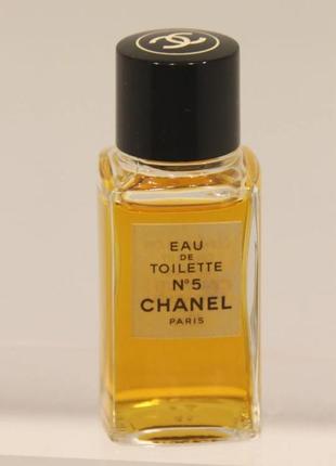 Chanel n 5 eau de toilette 19 ml сплаш-флакон вінтажна мініатюра