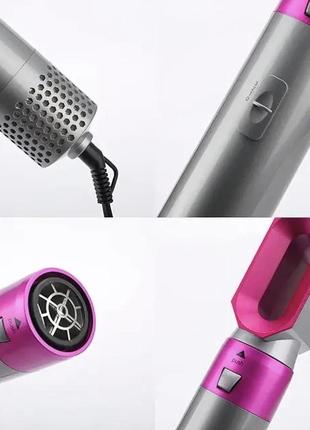 Мультитайлер hot air styler 5в1 для завивки и выпрямления волос, 1000 вт, 5 насадок с кейсом6 фото