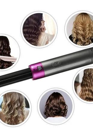 Мультитайлер hot air styler 5в1 для завивки и выпрямления волос, 1000 вт, 5 насадок с кейсом7 фото