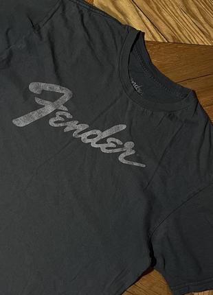 Fender guitar y2k promo classic logo tshirt футболка рок лого гитарный бренд винтажик streetstyle2 фото