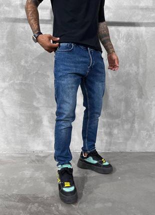 Мужские базовые джинсы темно - синие &lt;unk&gt; качественные повседневные джинсы штаны для мужчин