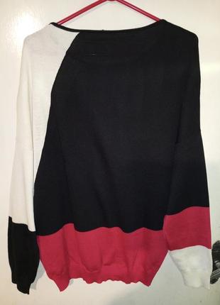 Новий-сток,трикотажний светр-джемпер великого розміру-оверсайз,yes! miss9 фото
