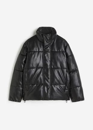Пуховик hm leather polar duckies